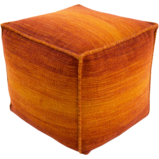 Surya Chaz Cube Pouf - Solid - CZPF-001 | Poufs | Modishstore