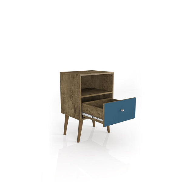 Manhattan Comfort Liberty Mid Century - Modern Nightstand 1.0 with 1 Cubby Space | Nightstands | Modishstore-23