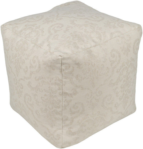 Surya Damara Pouf  - Medallions and Damas - DMPF-001 | Poufs | Modishstore-2