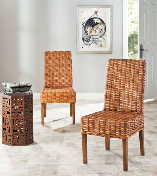 Safavieh Sanibel Rattan Side Chair - Set Of 2 | Dining Chairs | Modishstore