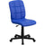 Mid-Back Blue Quilted Vinyl Swivel Task Office Chair By Flash Furniture | Office Chairs | Modishstore