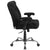 Hercules Series Big & Tall 400 Lb. Rated Black Fabric Deep Tufted Swivel Ergonomic Task Office Chair With Adjustable Arms By Flash Furniture | Office Chairs | Modishstore - 2