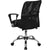 Mid-Back Black Mesh Swivel Task Office Chair With Lumbar Support Band And Arms By Flash Furniture | Office Chairs | Modishstore - 3