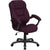 High Back Grape Microfiber Contemporary Executive Swivel Ergonomic Office Chair With Arms By Flash Furniture | Office Chairs | Modishstore