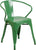 Flash Furniture Metal Indoor-Outdoor Chair With Arms | Outdoor Chairs | Modishstore-6