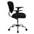 Mid-Back Black Mesh Padded Swivel Task Office Chair With Chrome Base And Arms By Flash Furniture | Office Chairs | Modishstore - 2