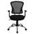 Mid-Back Black Mesh Swivel Task Office Chair With Chrome Base And Arms By Flash Furniture | Office Chairs | Modishstore - 4