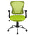 Mid-Back Green Mesh Swivel Task Office Chair With Chrome Base And Arms By Flash Furniture | Office Chairs | Modishstore - 4