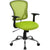 Mid-Back Green Mesh Swivel Task Office Chair With Chrome Base And Arms By Flash Furniture | Office Chairs | Modishstore