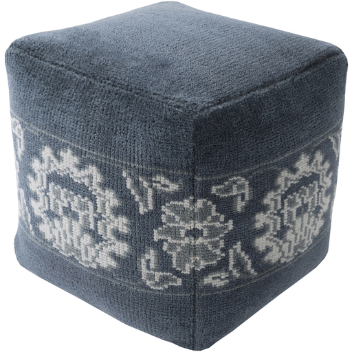 Surya Hazel Cube Pouf - Medallion and Damasks - HAPF-001 | Poufs | Modishstore-2