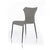 Vig Furniture Mercer - Modern Grey Leatherette Dining Chair (Set of 2) | Modishstore | Dining Chairs