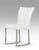 Vig Furniture Modrest Chrysler Modern White Leatherette Dining Chair (Set of 2) | Modishstore | Dining Chairs