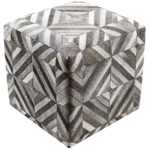 Surya Lycaon Cube Pouf - Animal - LCPF-001 | Poufs | Modishstore