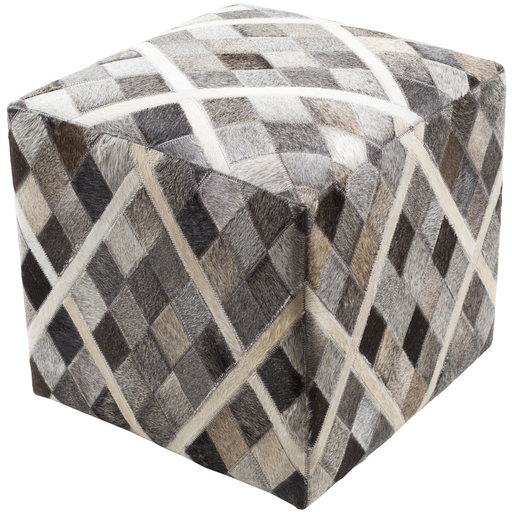 Surya Lycaon Cube Pouf - Animal - LCPF-004 | Poufs | Modishstore