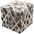 Surya Lycaon Cube Pouf - Animal - LCPF-004 | Poufs | Modishstore