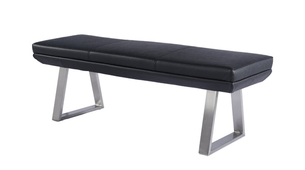 Vig Furniture Modrest Magnus Modern Black Dining Bench | Modishstore | Stools & Benches