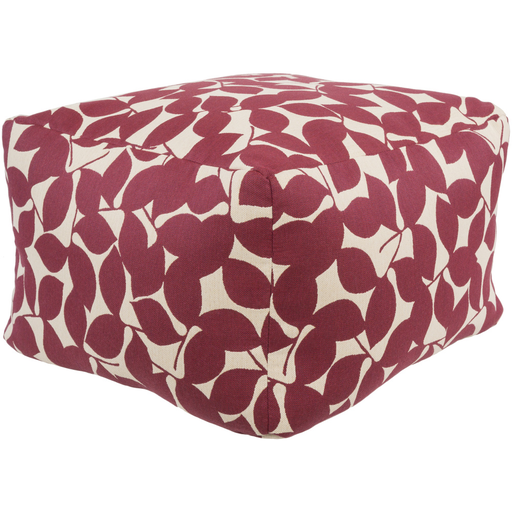 Surya Magnolia Cube Pouf - Floral - MGPF-001 | Poufs | Modishstore-2