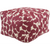 Surya Magnolia Cube Pouf - Floral - MGPF-001 | Poufs | Modishstore-2