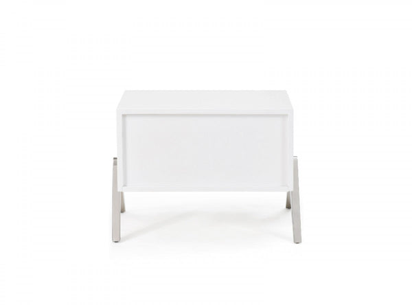 Vig Furniture Modrest Candid Modern White Nightstand | Modishstore | Nightstands-6