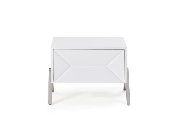 Vig Furniture Modrest Candid Modern White Nightstand | Modishstore | Nightstands