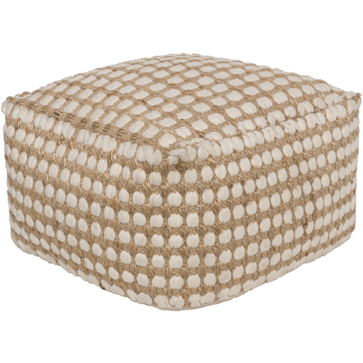 Surya Oak Cove Cube Pouf - Textural - OCPF-4002 | Poufs | Modishstore-2