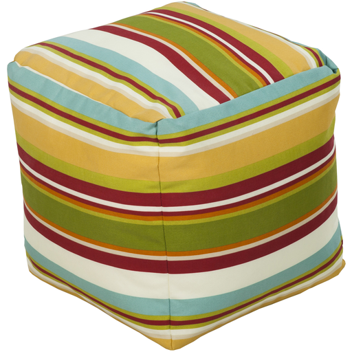 Surya Poufs Cube Pouf - Stripes - POUF-113 | Poufs | Modishstore-2