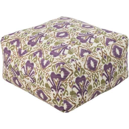 Surya Poufs Cube Pouf - Indoor / Outdoor - POUF-114 | Poufs | Modishstore