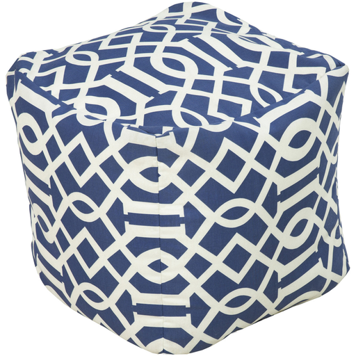 Surya Poufs Cube Pouf - Geometric - POUF-110 | Poufs | Modishstore-3