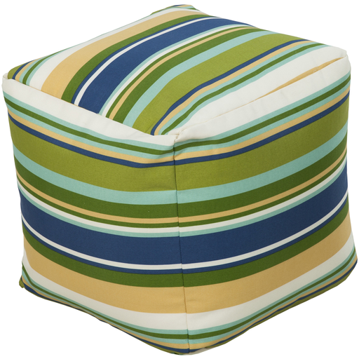 Surya Poufs Cube Pouf - Stripes - POUF-113 | Poufs | Modishstore-3