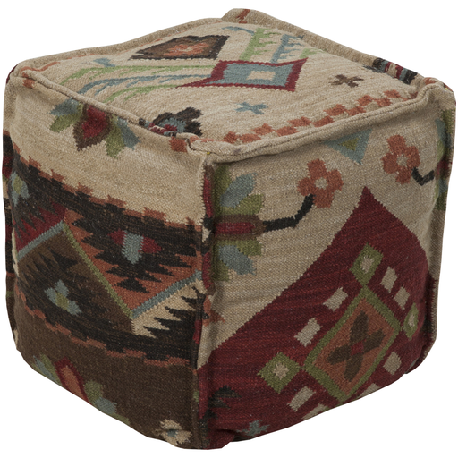 Surya Poufs Cube Pouf - Southwest - POUF-17 | Poufs | Modishstore-2