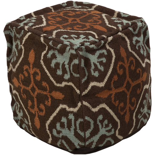 Surya Poufs Cube Pouf - Medallion and Damasks - POUF-18 | Poufs | Modishstore-2