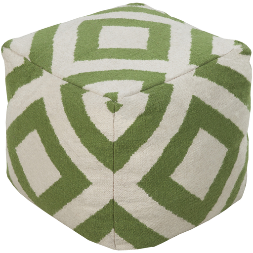 Surya Poufs Cube Pouf - Geometric - POUF-218 | Poufs | Modishstore