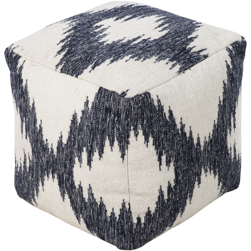 Surya Poufs Cube Pouf - Global - POUF-236 | Poufs | Modishstore