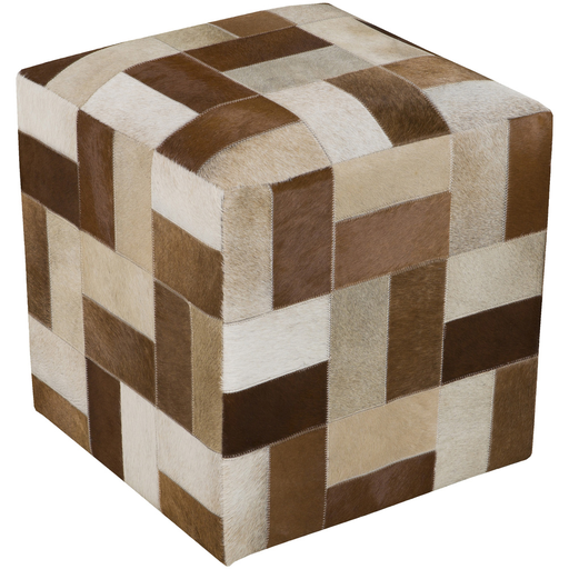 Surya Poufs Cube Pouf - Animal - POUF-241 | Poufs | Modishstore