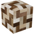 Surya Poufs Cube Pouf - Animal - POUF-241 | Poufs | Modishstore