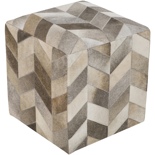 Surya Poufs Cube Pouf - Animal - POUF-242 | Poufs | Modishstore