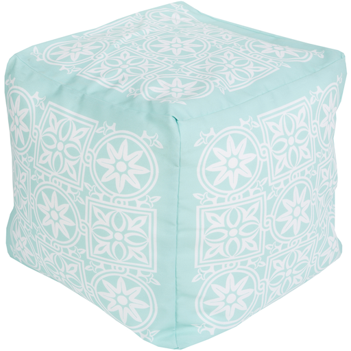 Surya Poufs Cube Pouf - Geometric - POUF-255 | Poufs | Modishstore