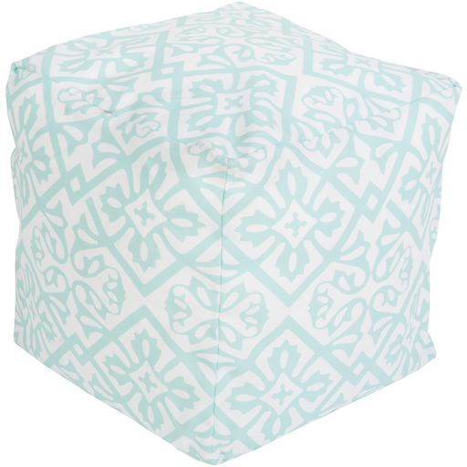 Surya Poufs Cube Pouf - Geometric - POUF-257 | Poufs | Modishstore