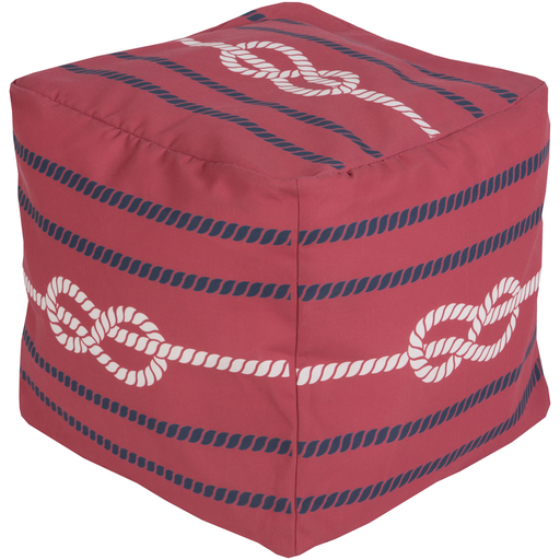 Surya Poufs Cube Pouf - Coastal - POUF-272 | Poufs | Modishstore-3