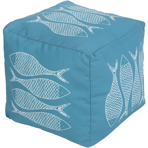 Surya Poufs Cube Pouf - Coastal - POUF-275 | Poufs | Modishstore-4