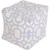 Surya Poufs Cube Pouf - Geometric - POUF-286 | Poufs | Modishstore