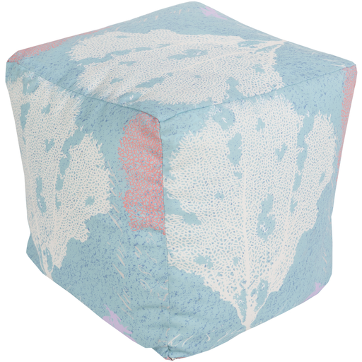 Surya Poufs Cube Pouf - Coastal - POUF-289 | Poufs | Modishstore