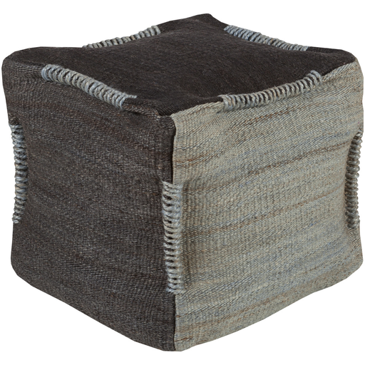 Surya Continental Cube Pouf - Global - POUF-313 | Poufs | Modishstore