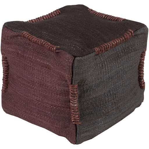 Surya Continental Cube Pouf - Global - POUF-313 | Poufs | Modishstore-2