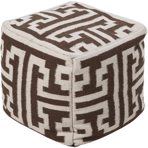 Surya Poufs Cube Pouf - Geometric | Poufs | Modishstore-2