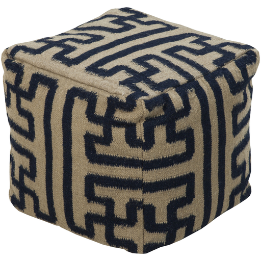 Surya Poufs Cube Pouf - Geometric | Poufs | Modishstore-3