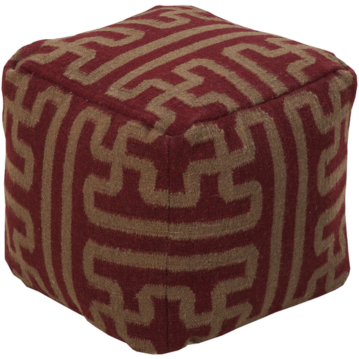 Surya Poufs Cube Pouf - Geometric | Poufs | Modishstore-5