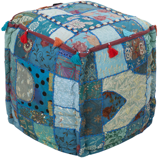 Surya Poufs Cube Pouf - Global - POUF-89 | Poufs | Modishstore-2