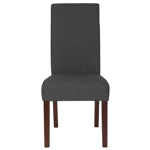 Greenwich Series Gray Fabric Parsons Chair By Flash Furniture | Dining Chairs | Modishstore - 4