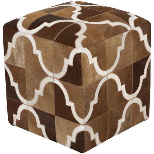 Surya Trail Cube Pouf - Animal - TLPF-002 | Poufs | Modishstore